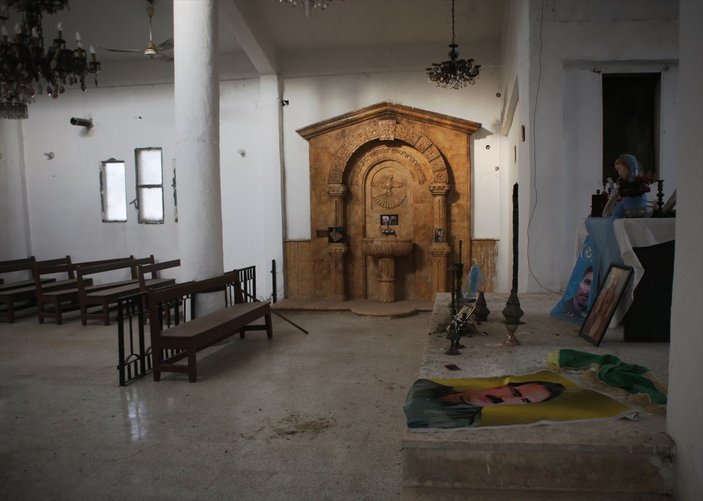 YPG'nin karargah kurduğu Ermeni kilisesi