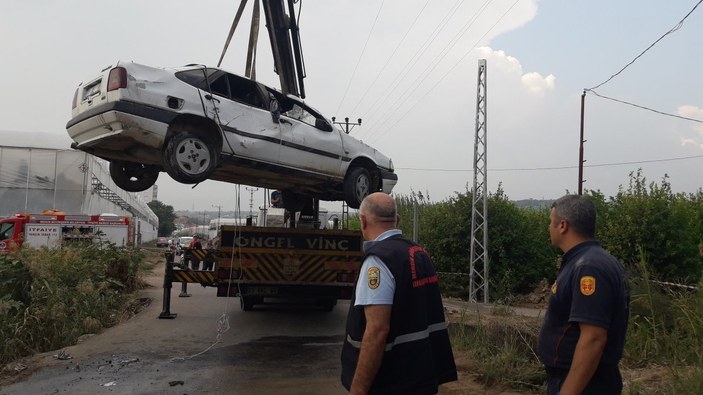 Mersin'de araç su kanalına düştü: 1 ölü