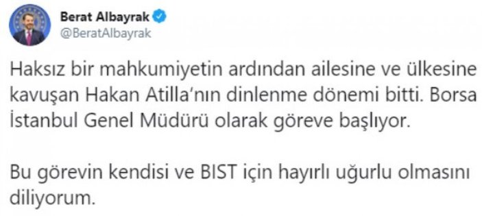 Hakan Atilla Borsa İstanbul Genel Müdürü oldu
