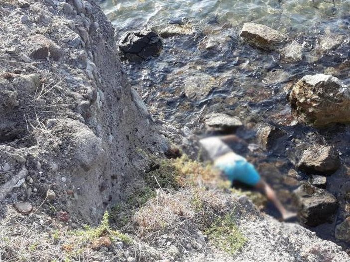 Bodrum'da balık tutarken sahilde ceset buldular