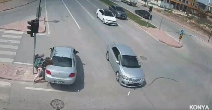 Konya'da kural bilmeyen sürücülerin kazaları