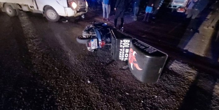 Bursa'da trafik kazasında motosikletli kurye öldü