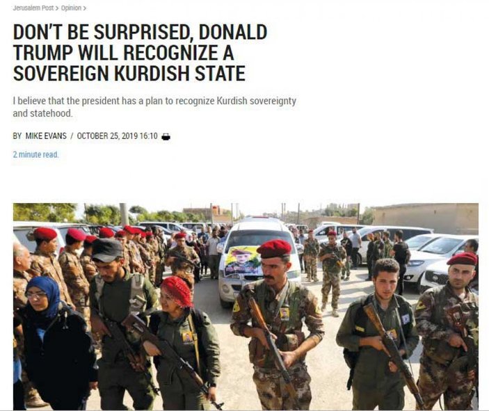 İsrail Trump’ın Kürdistan'ı desteklediğini iddia etti