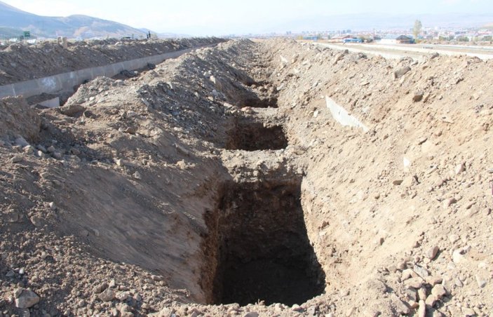 Erzurum’da kış için 800 mezar kazıldı