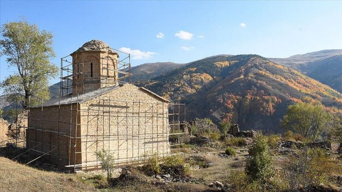 669 yıllık İmera Manastırı'nda restorasyon