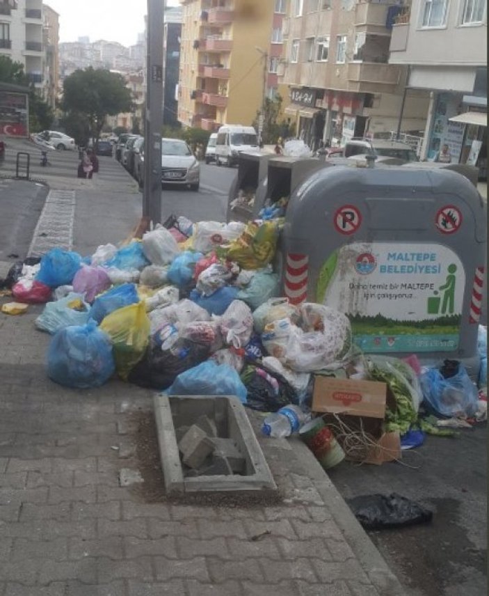 Maltepe'de çöp sorunu devam ediyor