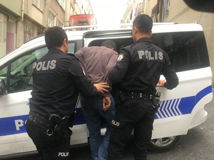 Beyoğlu'nda hırsızları apartmana kilitledi