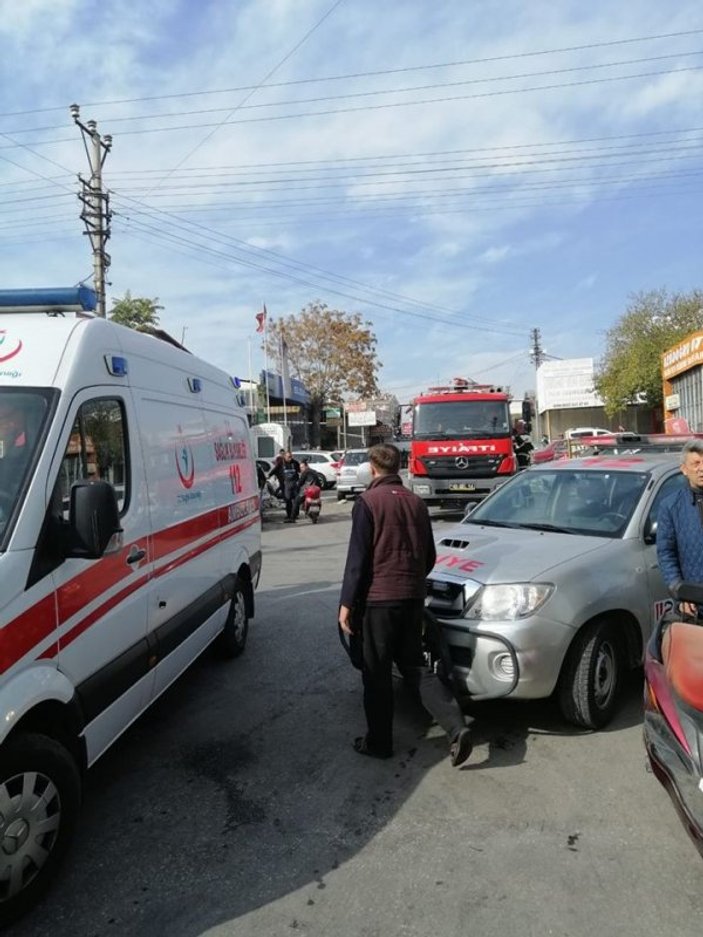 Konya'da aracın LPG tankı patladı