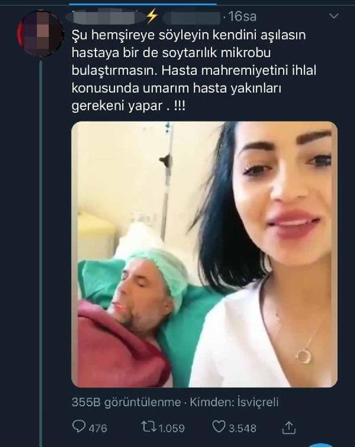 Ameliyat olan babasıyla video paylaştı diye linç yedi