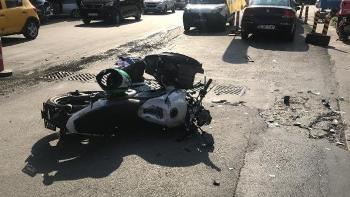 Şişli'de minibüsle çarpışan motosikletli hayatını kaybetti