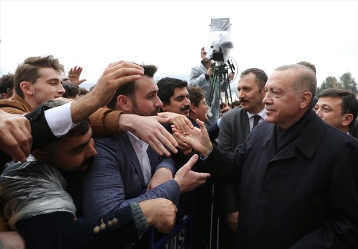 Cumhurbaşkanı Erdoğan cami açılışında konuştu
