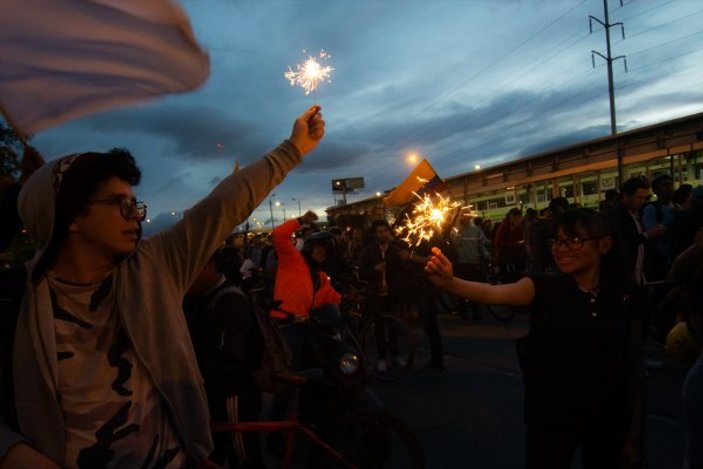 Kolombiya'da genel grev protestolarında yedinci gün