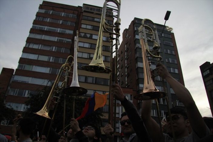 Kolombiya'da genel grev protestolarında yedinci gün