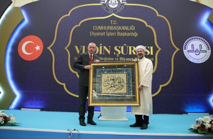 Cumhurbaşkanı Erdoğan Ankara'daki Din Şurası'nda konuştu