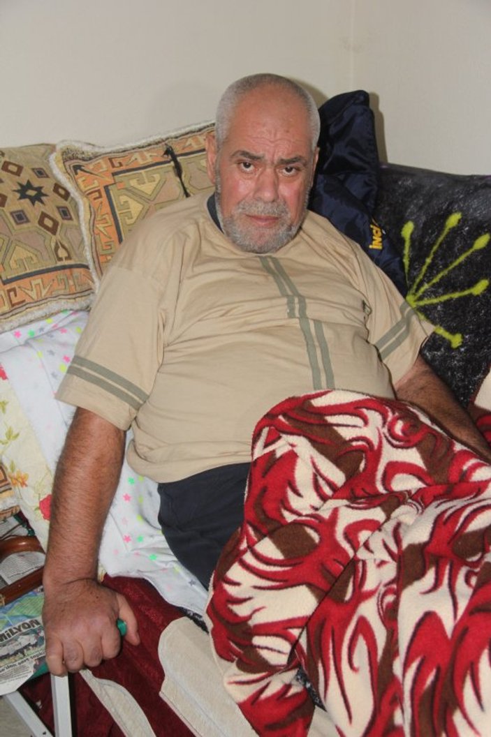 Adana'da yatalak kanser hastasının nafaka çilesi