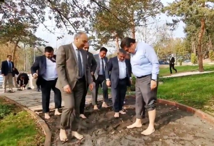 Türkiye'nin ilk ayakkabısız girilen parkı Esenler'de