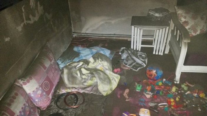 Kayseri'de yangın çıkan evde 2 küçük çocuk can verdi