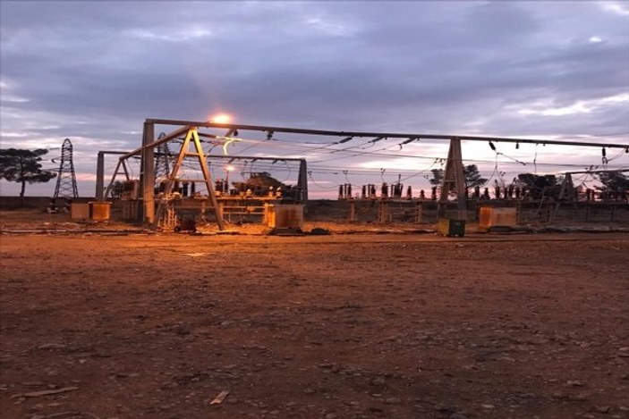 Tel Abyad kırsalına elektrik verildi