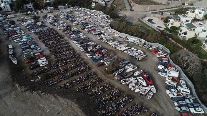 Bodrum'daki yediemin otoparkı marinaya döndü