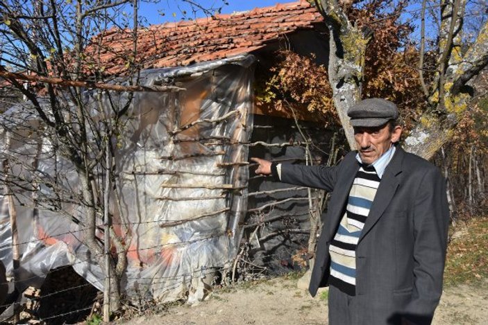 Sinop'ta naylon barakada yaşam mücadelesi