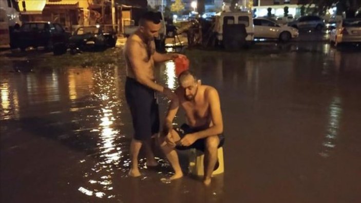 İzmir'de su kesintisinin açığını sağanakla kapattılar