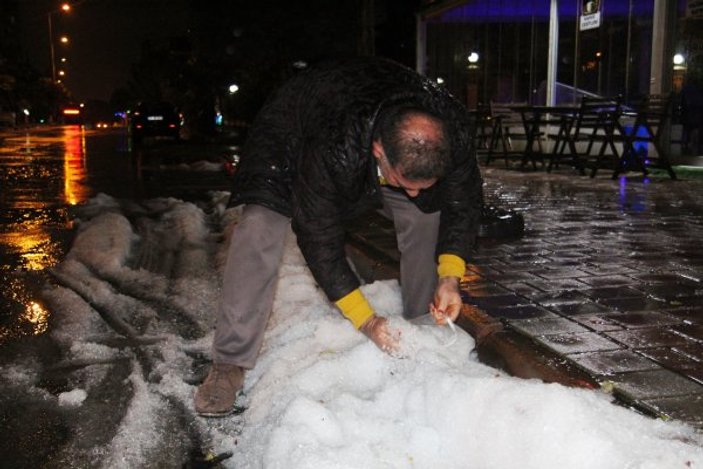 Doluyu kar sanan Antalyalıların sevinci yarım kaldı