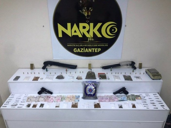 Gaziantep'te uyuşturucu operasyonu: 24 gözaltı