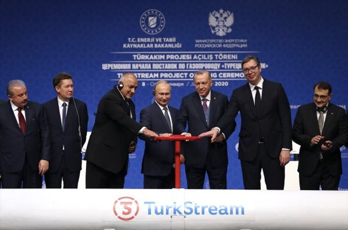 Erdoğan-Putin TürkAkım'ı birlikte açtı