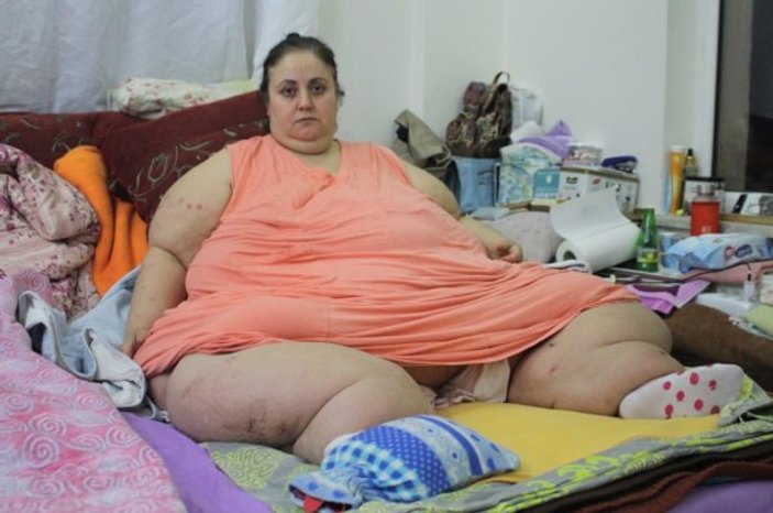 220 kiloluk kadının yardım çığlığı