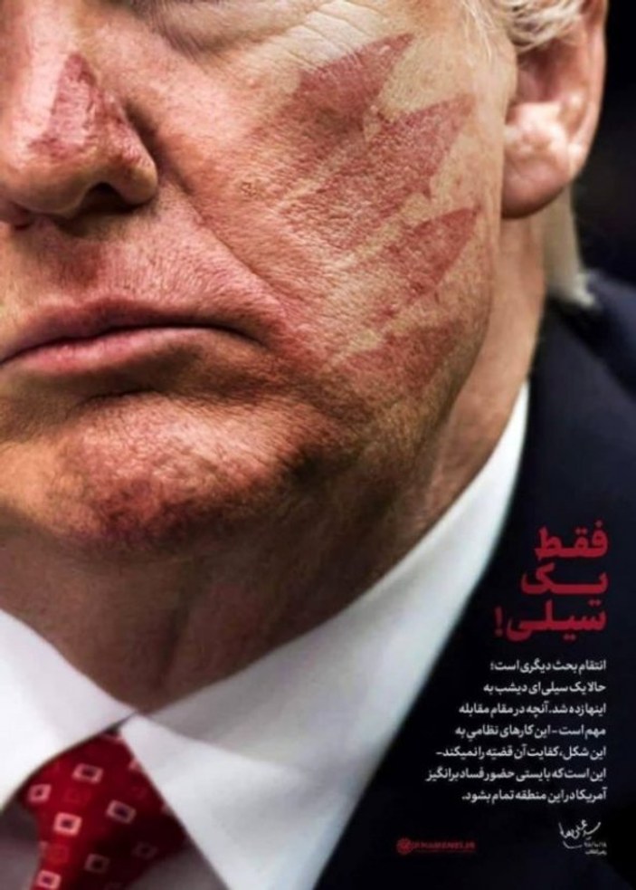 İran'dan Trump'a fotoğraflı mesaj