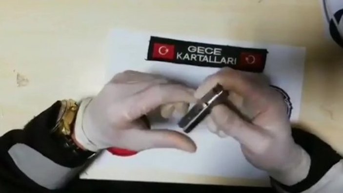 Pendik'te ele geçirilen tek atımlık suikast tabancası