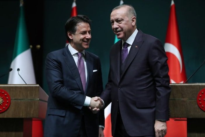 Erdoğan ve İtalya Başbakanı Libya'yı görüştü