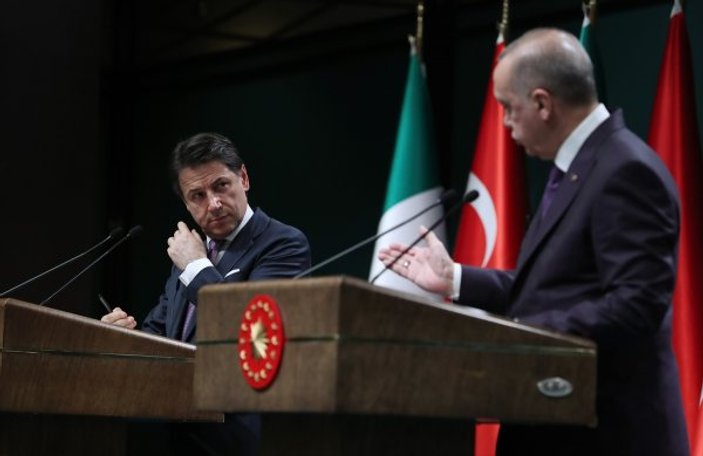 Erdoğan ve İtalya Başbakanı Libya'yı görüştü