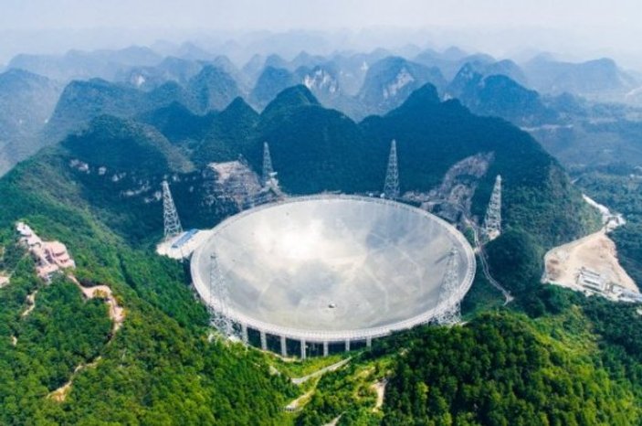 Dünyanın en büyük radyo teleskobu, Çin'de tamamlandı