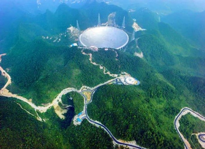 Dünyanın en büyük radyo teleskobu, Çin'de tamamlandı