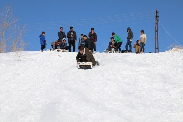 Van'da kar tatili çocuklara yaradı