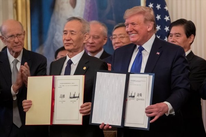 ABD ve Çin ticaret anlaşmasında ilk aşama imzaladı