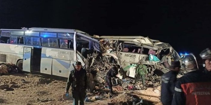 Cezayir’de yolcu otobüsleri çarpıştı: 12 ölü, 46 yaralı