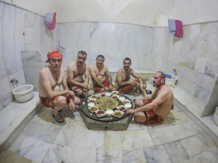 Tokat'ta 750 yıllık hamamda gelenek yaşatılıyor