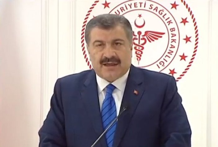 Sağlık Bakanı Koca'dan koronavirüse ilişkin açıklama