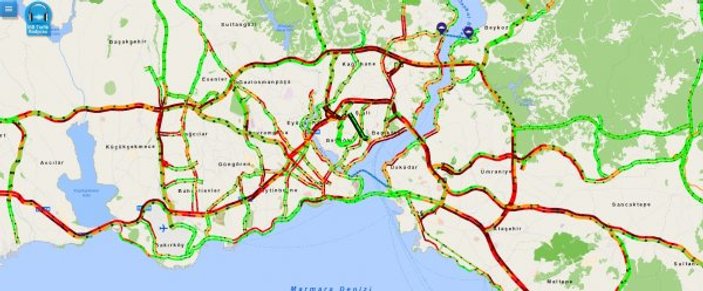 İstanbul'da trafik yoğunluğu yüzde 83'e ulaştı