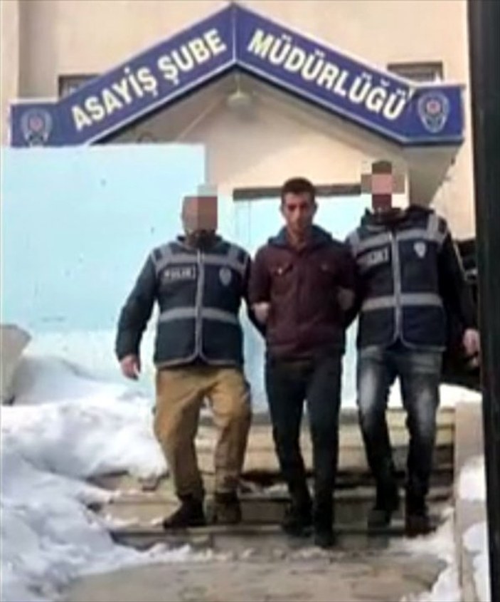Polis, karda iz bırakan hırsızı yakaladı