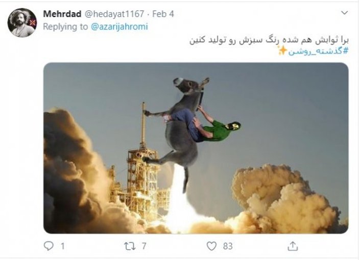 İranlı bakanın paylaştığı uyduruk astronot kostümü viral oldu