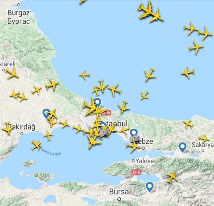 İstanbul Havalimanı'nda kaza sonrası yoğunluk yaşandı