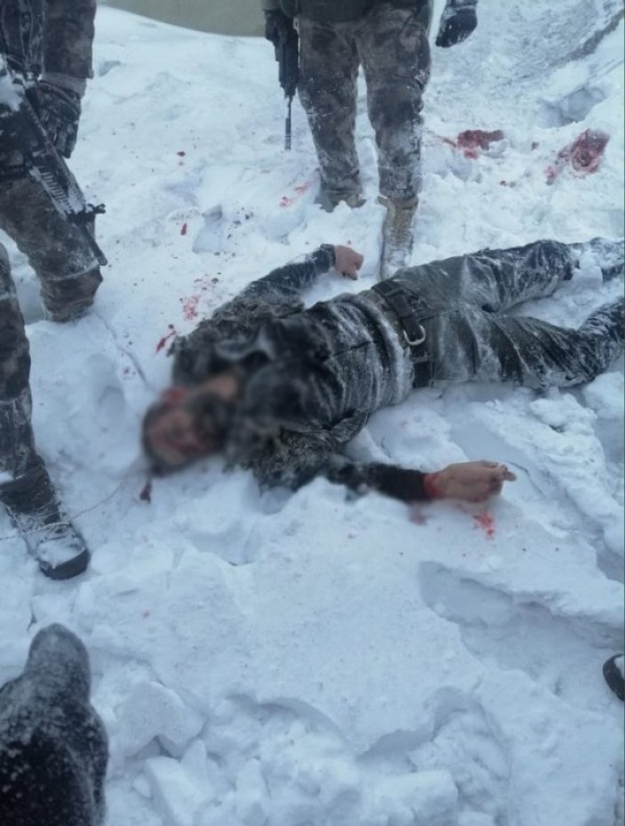 Erzurum'da gri listedeki teröristin öldürülme anı