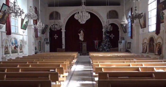 Barış Pınarı bölgesindeki kilise onarıldı