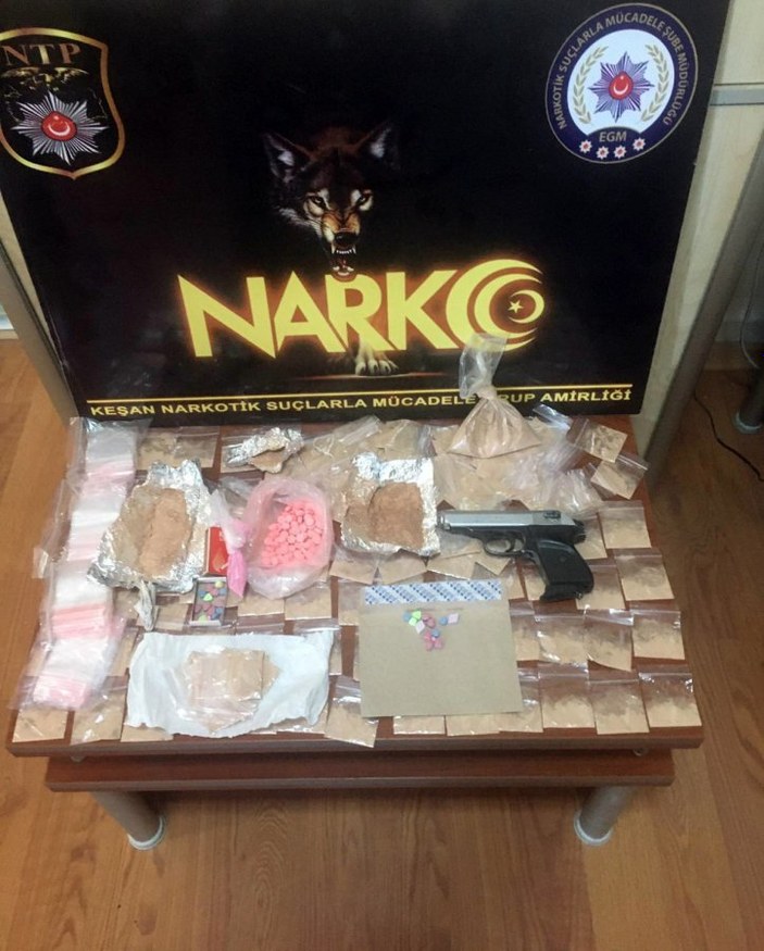 Keşan'da uyuşturucu operasyonu: 2 tutuklama