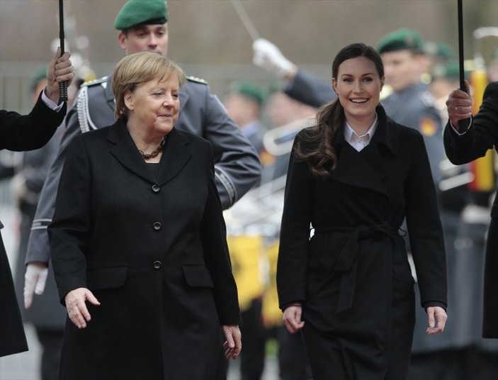 Merkel ile Marin bir arada