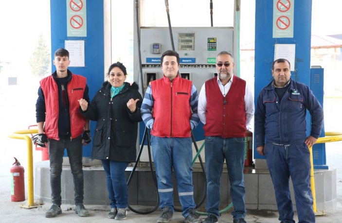 Kahramanmaraş'taki pompacı Sevda, dikkat çekiyor