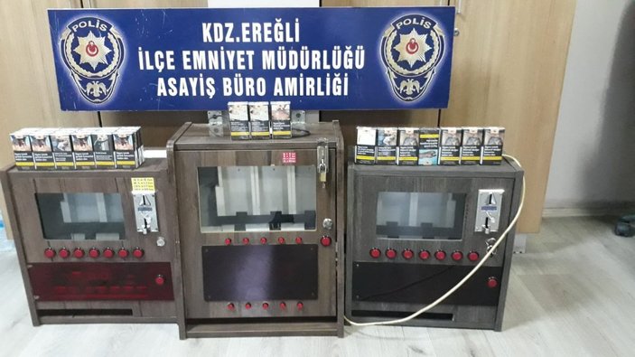 Zonguldak'ta kıraathanelere oyun makinası baskını